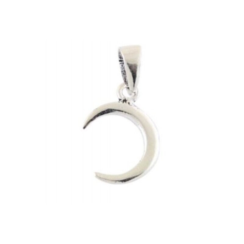 Sterling Silver Crescent Pendant