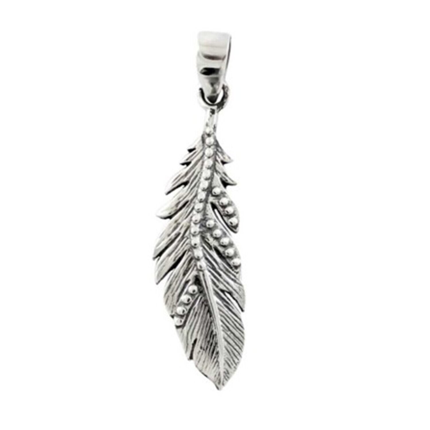 Sterling Silver Feather Pendant