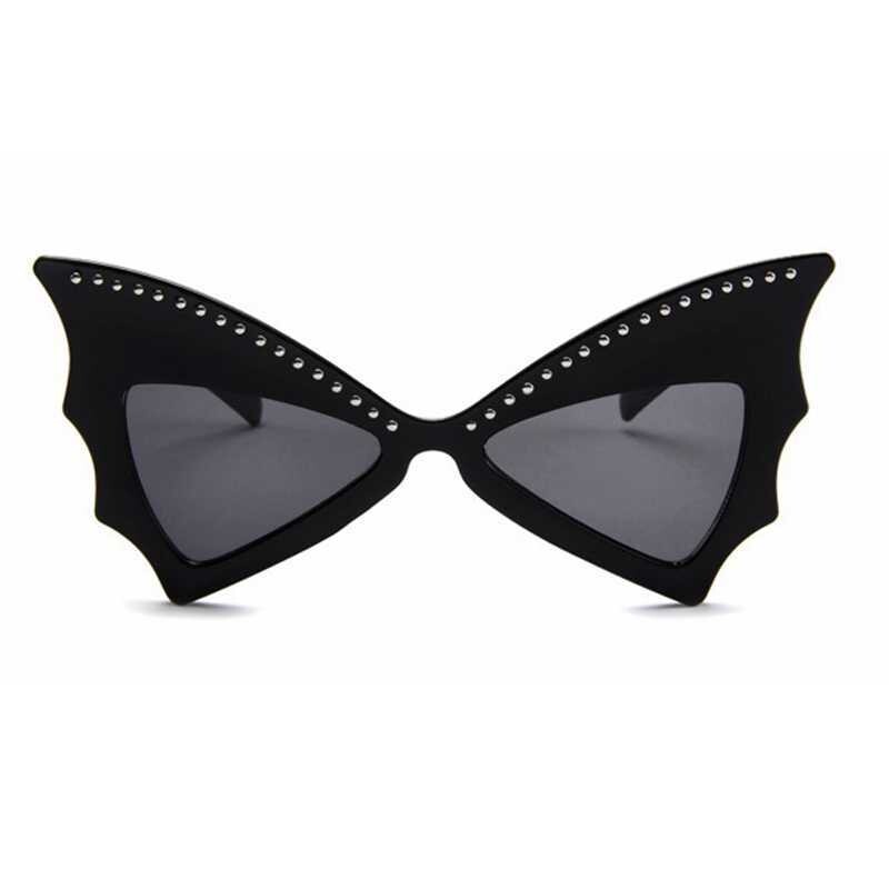 Bat eye shaped goth sunglasses 