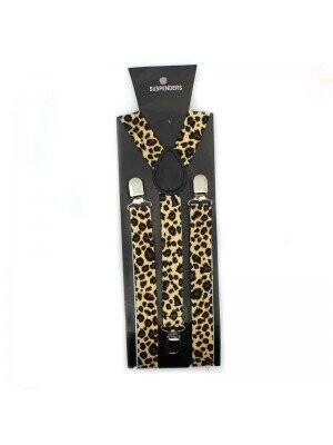 Leopard Print Braces Suspenders 25 mm