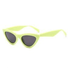 Mira Triangle Sunglasses - Yellow/ Green