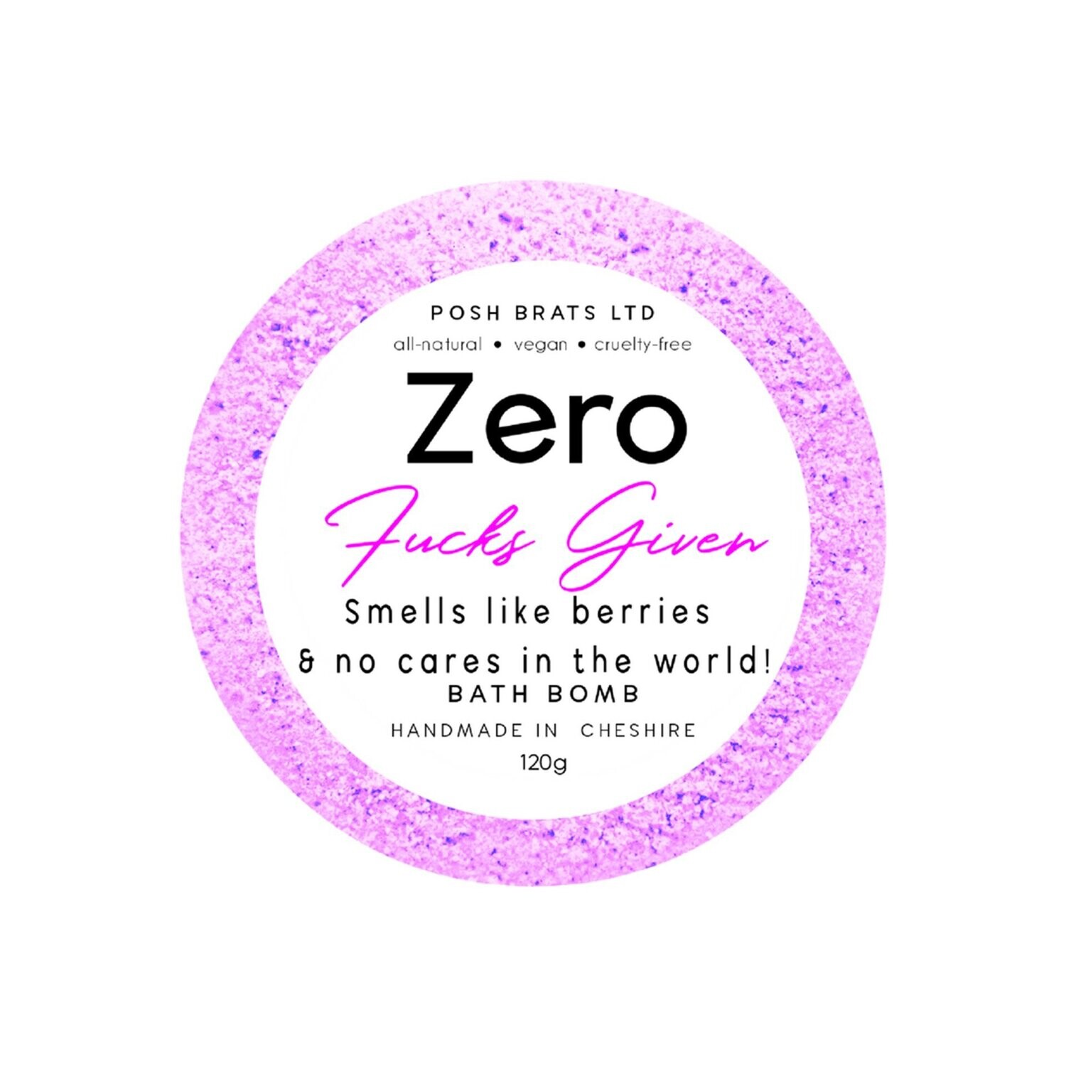 Posh Brats  Zero Fucks Given Bath Bomb 120g