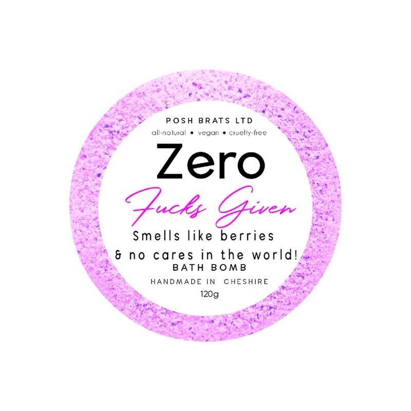 Posh Brats  Zero Fucks Given Bath Bomb 120g