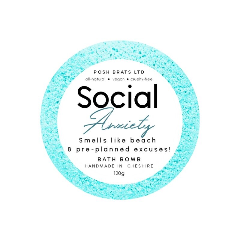 Posh Brats Social Anxiety Bath Bomb 120g