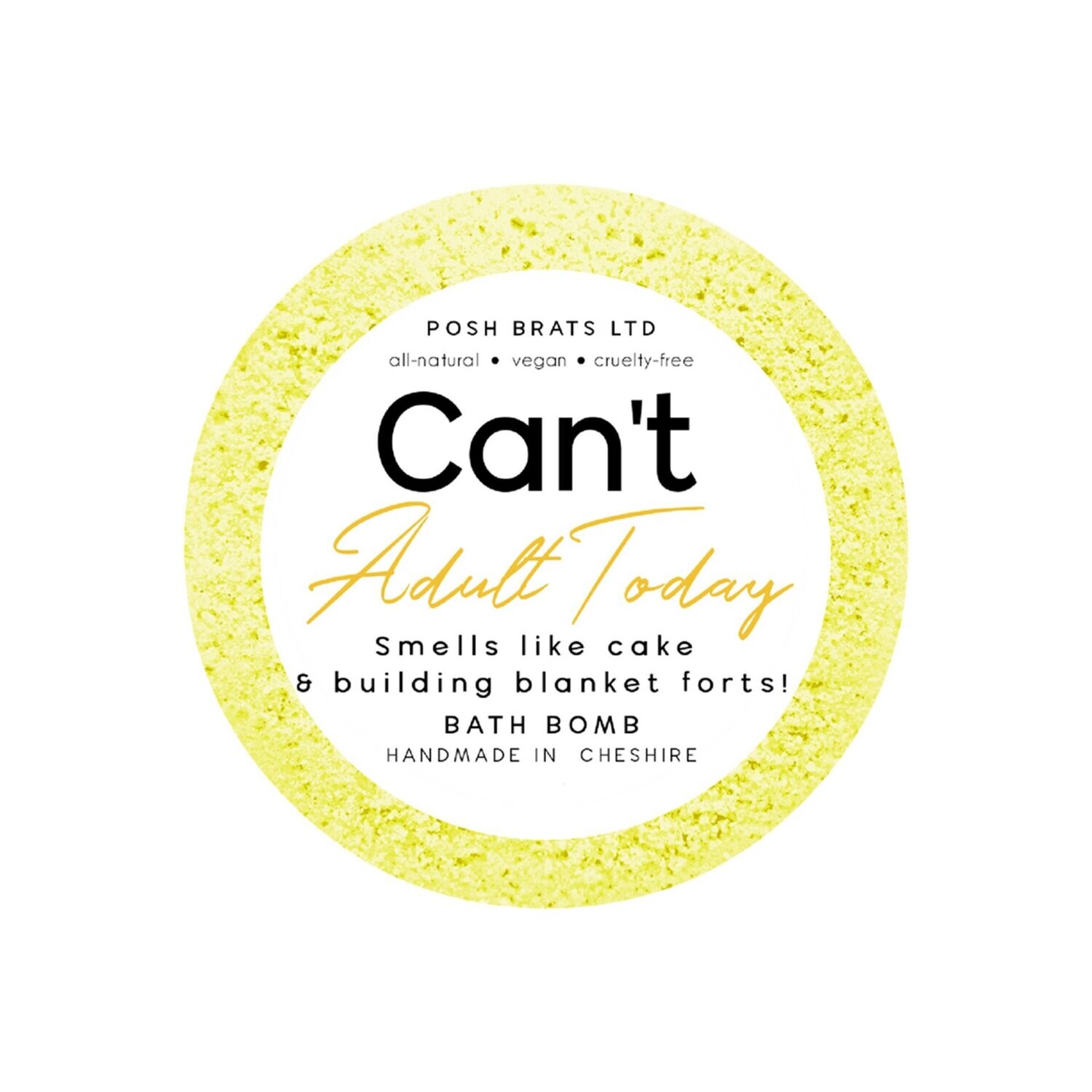 Posh Brats Can't Adult Today Bath Bomb 120g