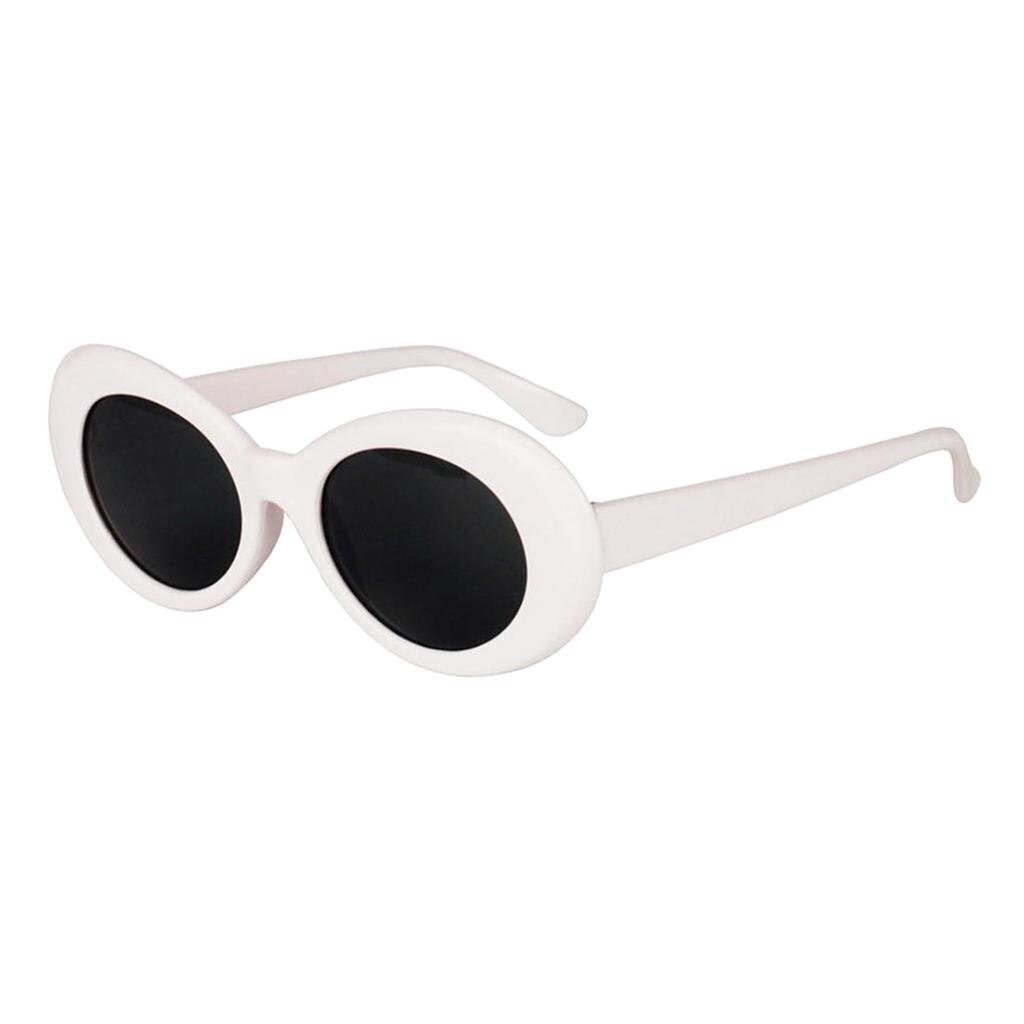 Kurt Oval Sunglasses- White