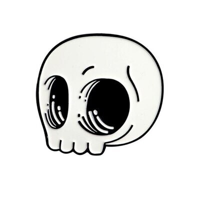 Cartoon Skull Enamel Pin