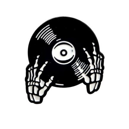 Spooky DJ Enamel Pin