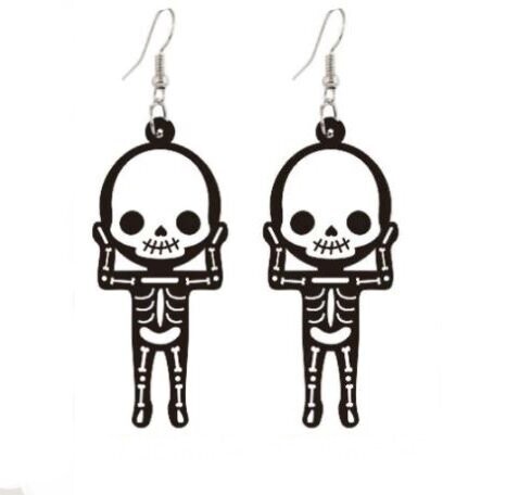 Acrylic Skeleton Earrings
