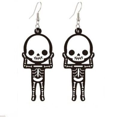 Acrylic Skeleton Earrings