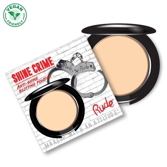 Rude Cosmetics Shine Crime Anti- Shine Blotting Powder- Banana