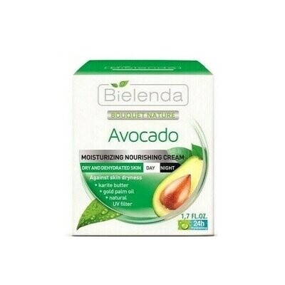 Bielenda Avocado Moisturising Nourishing Cream For Dry And Dehydrated Skin 50ml