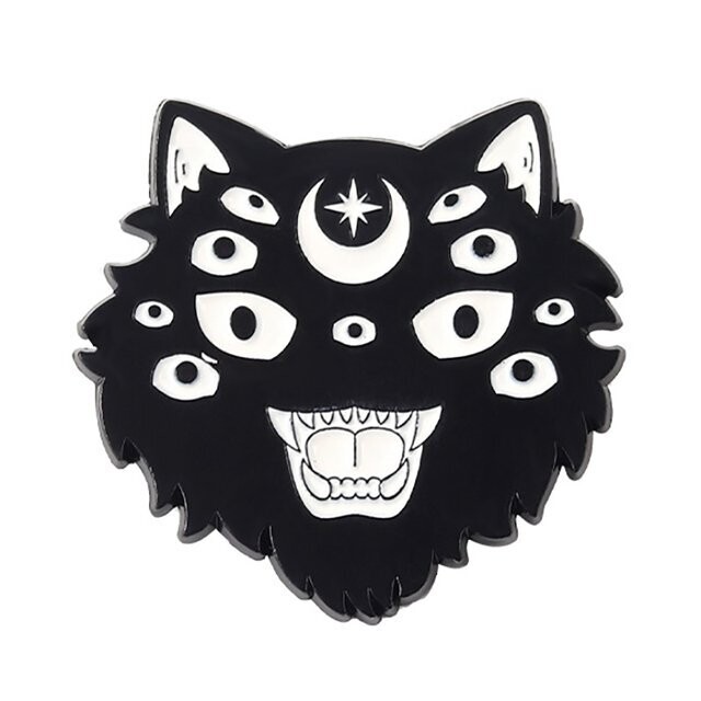 Cat Eyes Kitty Enamel Pin