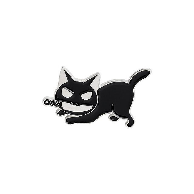 Pouncing Killer Kitty Enamel Pin