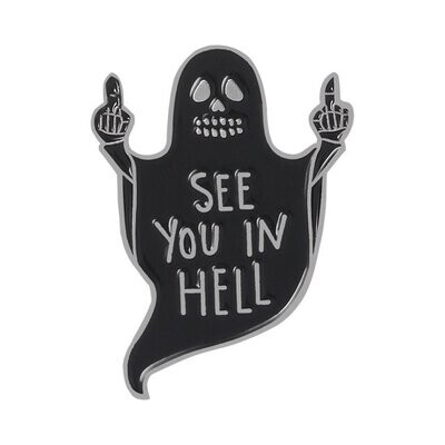 Ghost Enamel Pin