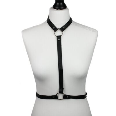 Faux Leather Single Strap Body/ Chest Harness