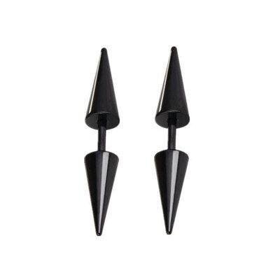 Black Spike Stud Earrings