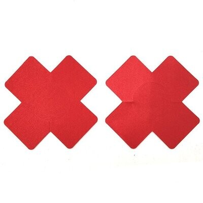 Red X Pasties Nipple Cover