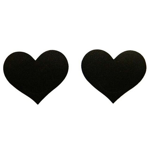 Black Heart Pasties Nipple Cover