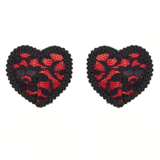 Black Heart Pasties Nipple Cover
