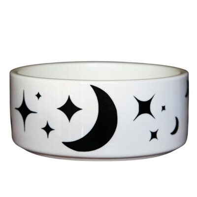 Cat Outta Hell Stars and Moons Magical Pet Bowl-  Assorted Sizes