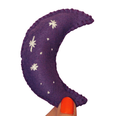 Cat Outta Hell Magical Starry Purple Moon Catnip Cat Toy