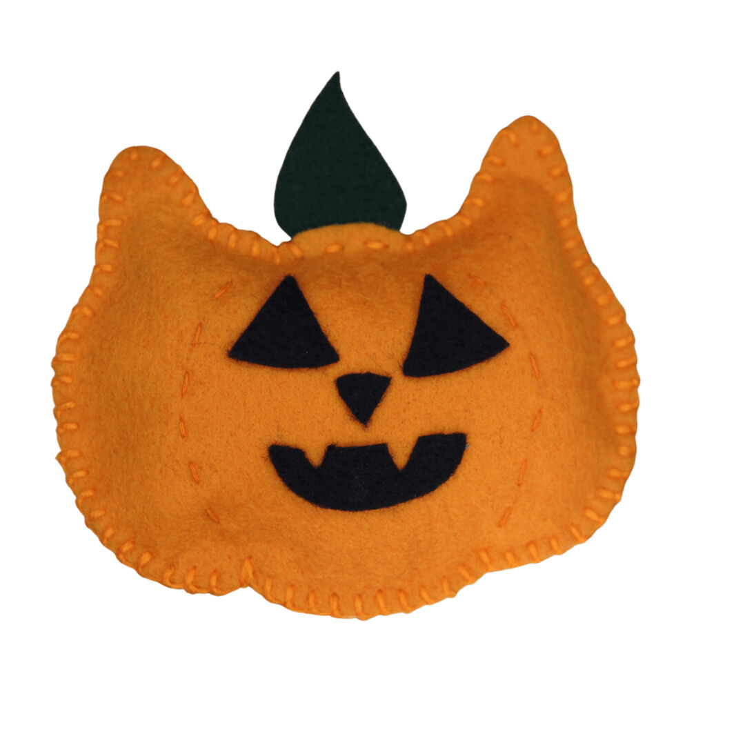 Cat Outta Hell Cat Jack-O-Lantern  Catnip Toy