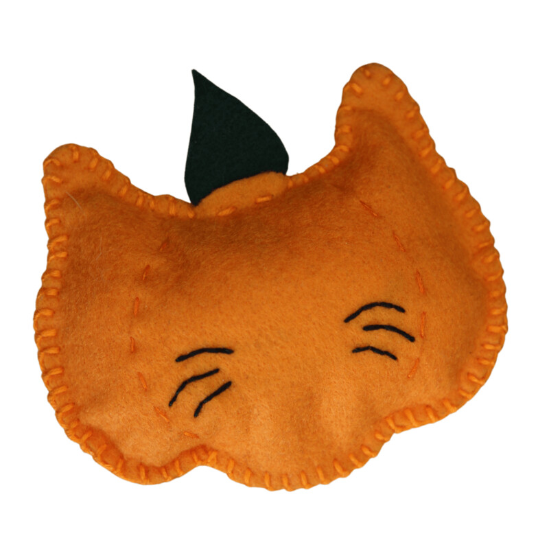 Cat Outta Hell Pumpkin Cat Face Catnip Cat Toy