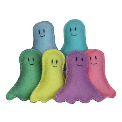 Cat Outta Hell Pastel Ghost Halloween Catnip Cat Toys