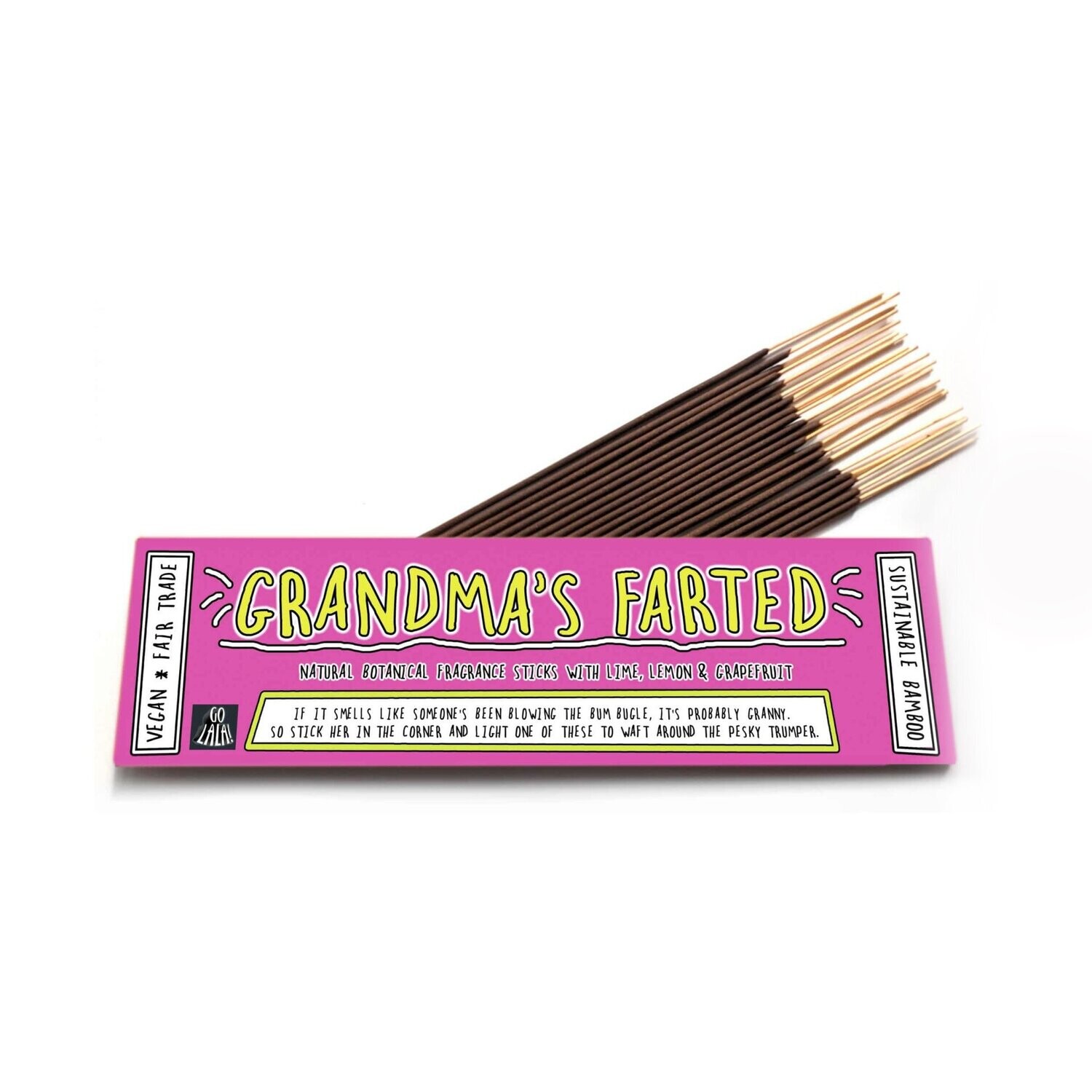Go La La Grandmas Farted  Incense Sticks