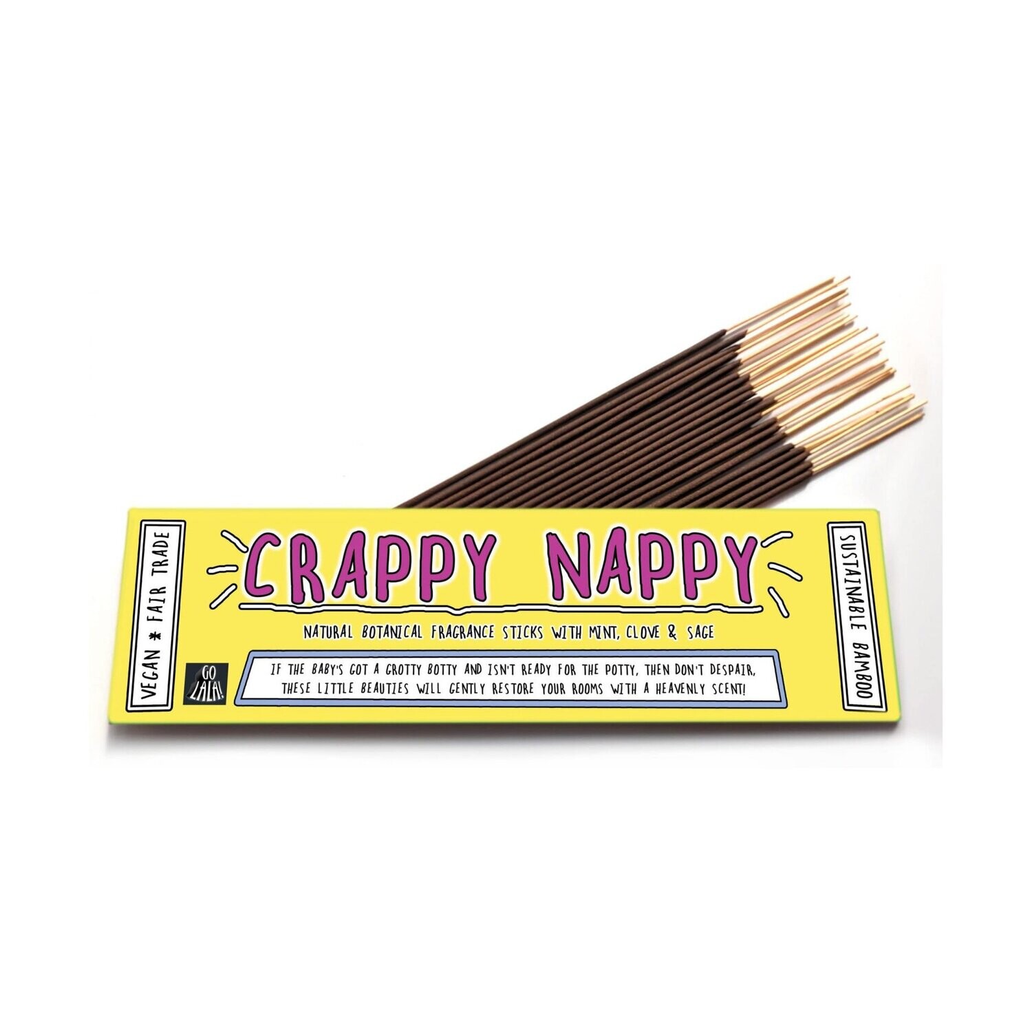 Go La La Crappy Nappy Incense Sticks