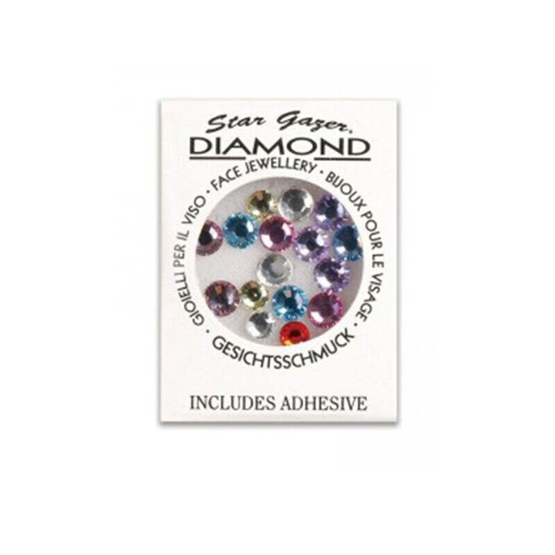 Stargazer Diamond Face Jewellery- Pastel Colours