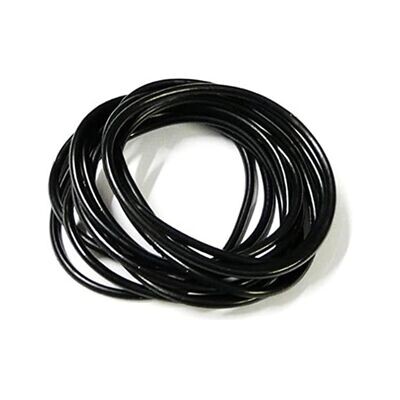 Black Gummy Bracelets- Pack of 12