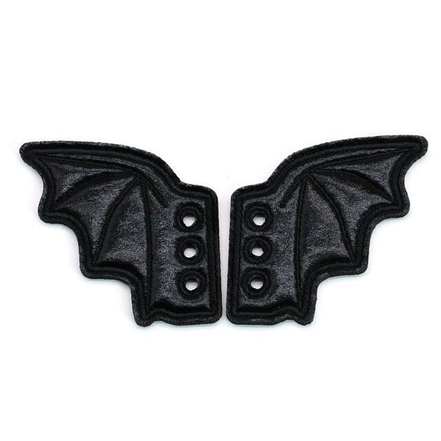 Black Bat Shoes Wings