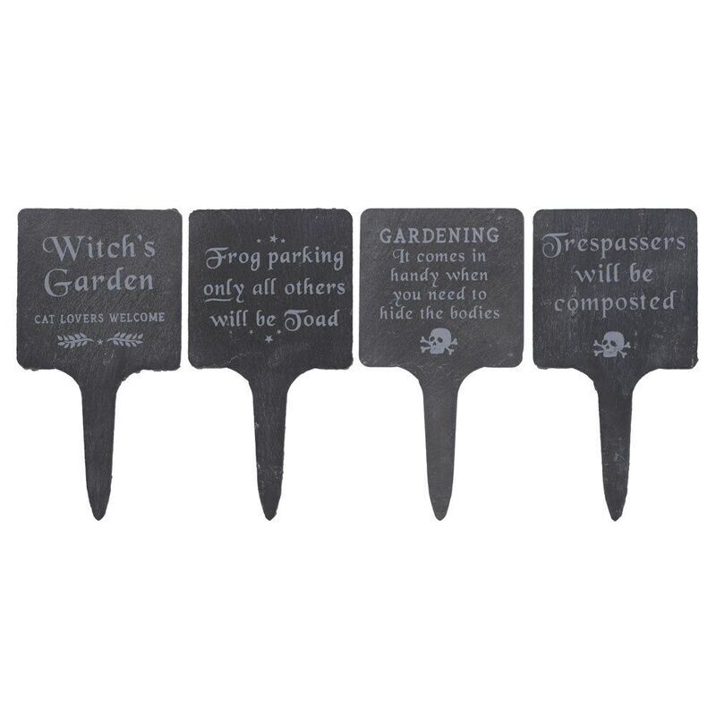 Gothic Garden Slate Signs