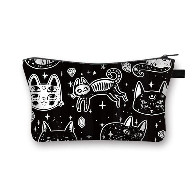 Spooky Cats Makeup Bag