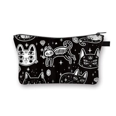 Spooky Cats Makeup Bag