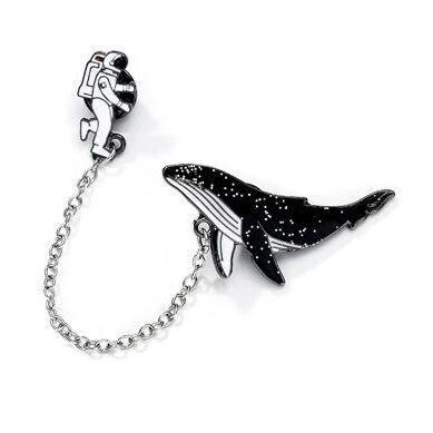 Cosmic Whale Enamel Pin