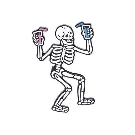 Dancing Skeleton  Enamel Pin
