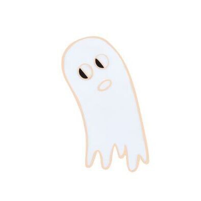 Cartoon Golden Ghost Enamel Pin