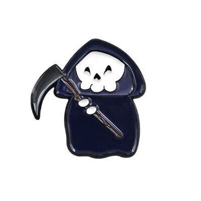 Grim Reaper Ghost Enamel Pin