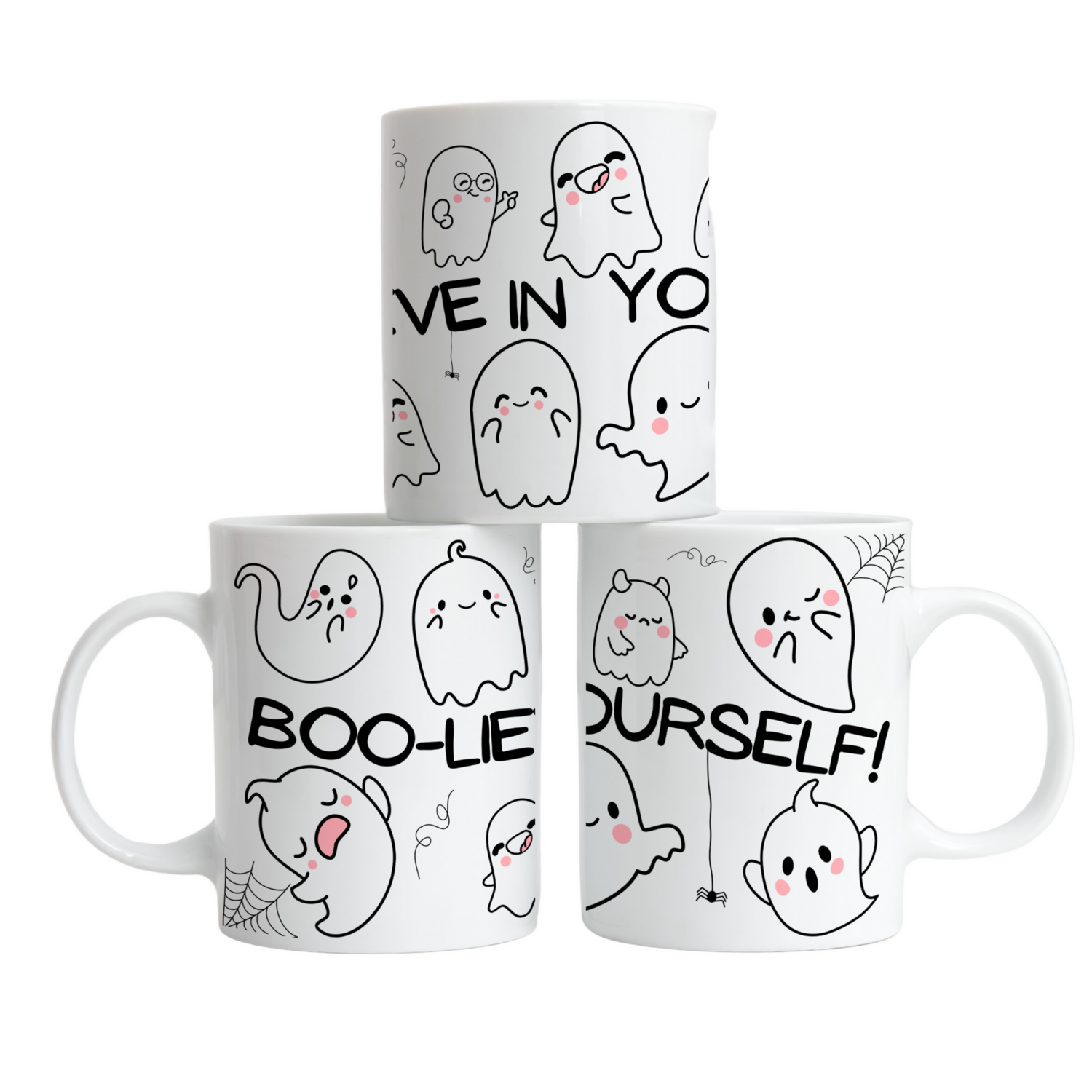 The Happy Cloud  Boo-Lieve in Yourself Ceramic Mug