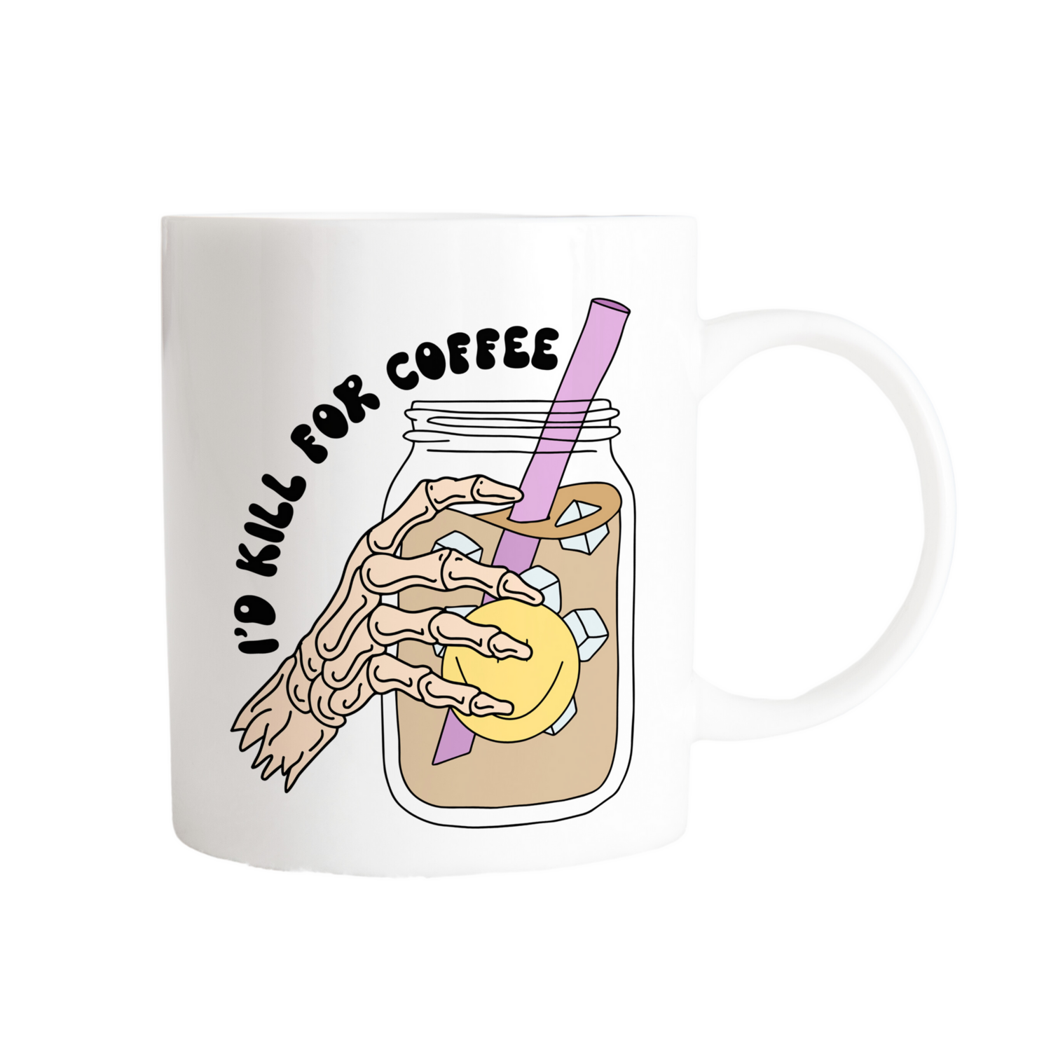 The Happy Cloud  I’d Kill For Coffee Ceramic Mug