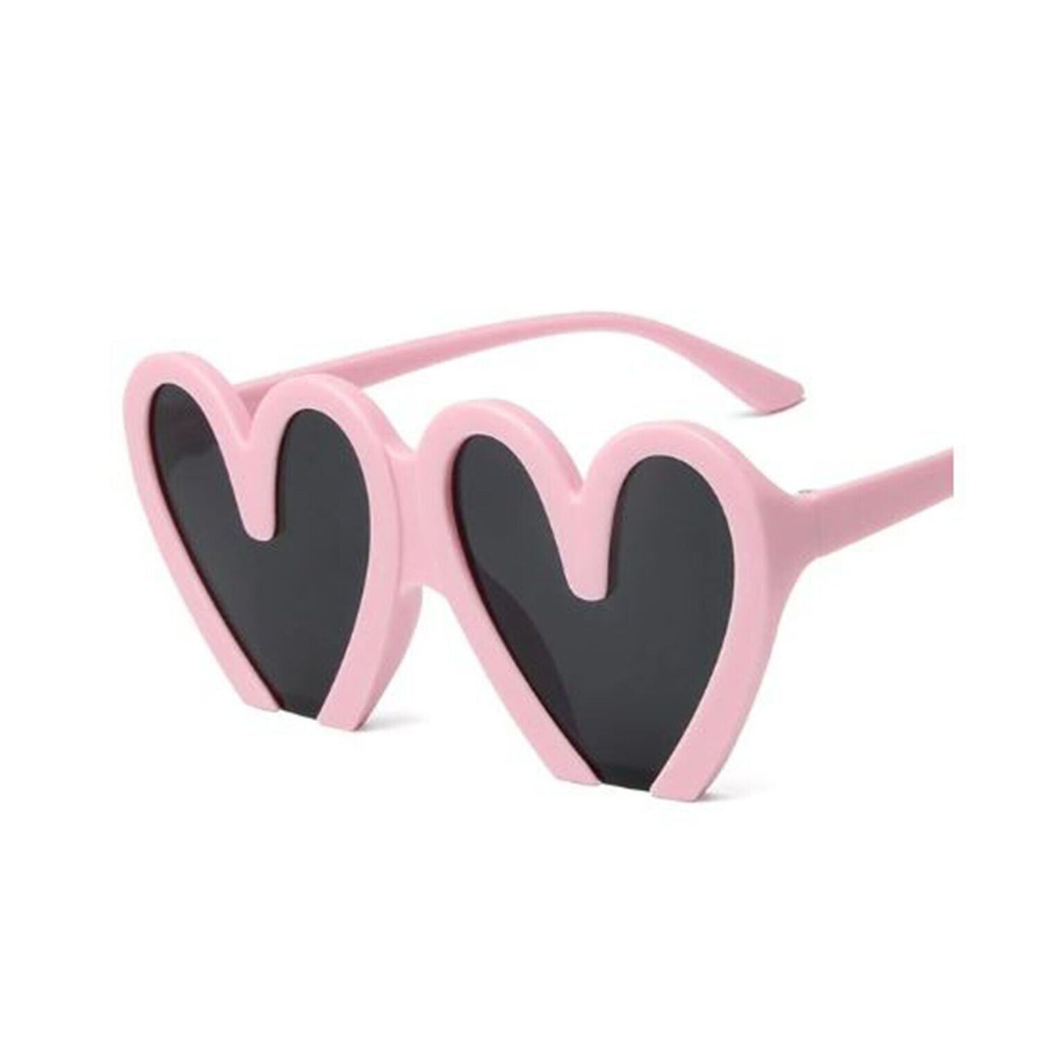Half Heart Sunglasses- Pink