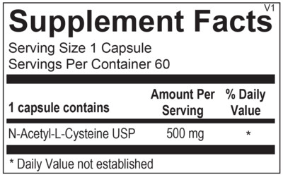 N-Acetyl Cysteine, 60ct