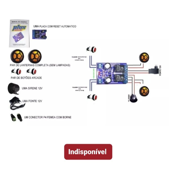 Kit para montagem da máquina passa ou repassa