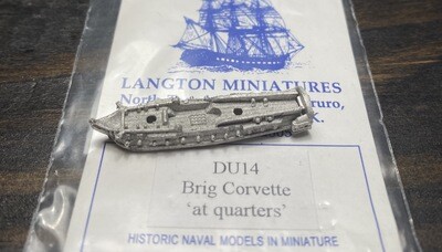 DU14 Brig Corvette at quarters