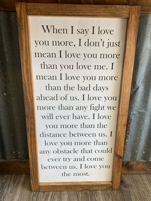 Jarmz When I Say I Love You Natural 17x32