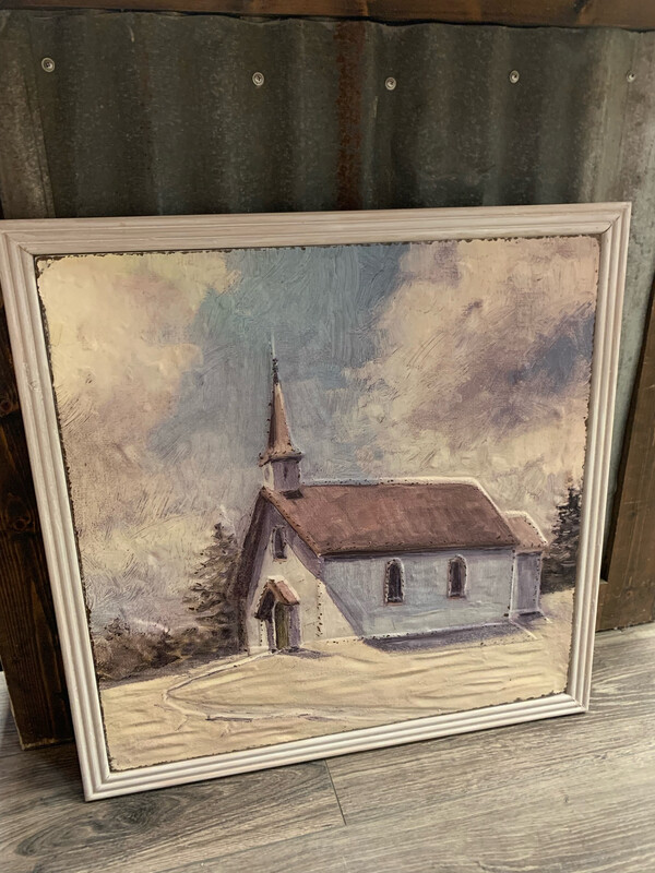 Raz 24.5&quot; L  Church Embossed Sign