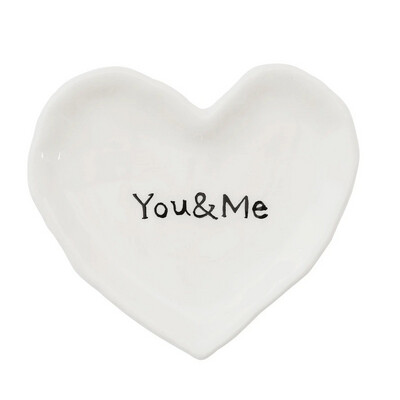Cco 4.5&quot; You &amp; Me Heart Dish